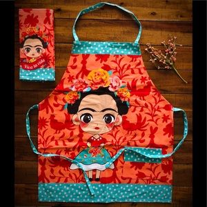 Frida Kahlo All Purpose Apron w/ dish rag